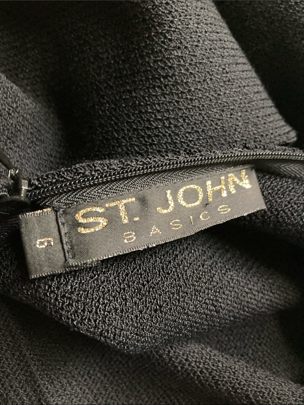 St. John Basics black dress - Picture 2 of 8